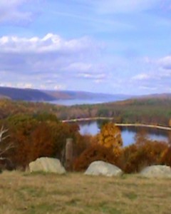 The view of the Quabbin from Enfield Lookout