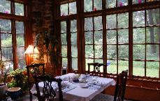 The restaurant offers fine dining in a romantic setting