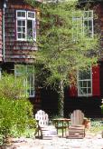 Relax on the patio at Clamber Hill