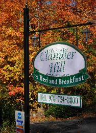 Look for our sign, The Inn at Clamber Hill