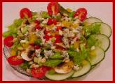 Our house tossed salad --fresh, healthy and delicious!